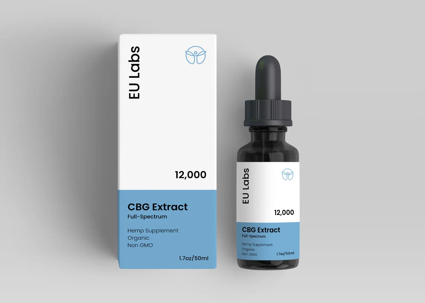 Amber dropper bottle of full-spectrum CBG oil, 12000mg — CBD Oil Gold Coast