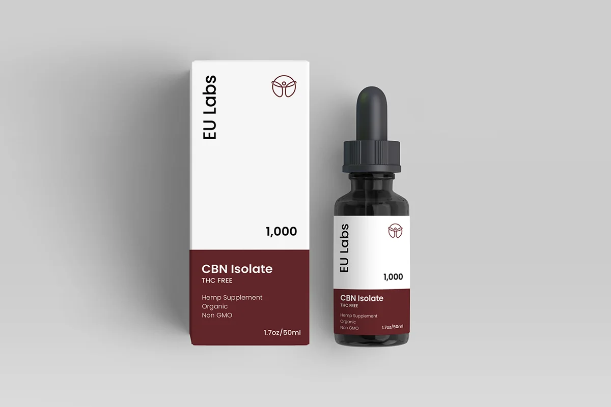Amber dropper bottle of CBN isolate oil, 1000mg — CBD Oil Gold Coast